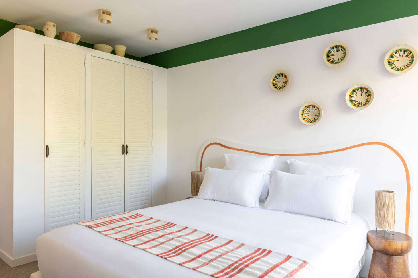 Bright and cheery. See Let There Be Light: Hotel Le Sud in the South of France, a Guesthouse Inspired by Picasso.