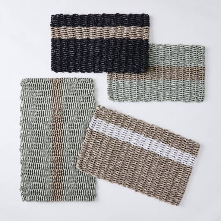 And Food5\2 carries The Rope Co&#8\2\17;s Essential Stripe Doormat in multiple color combinations and three sizes; from \$59.