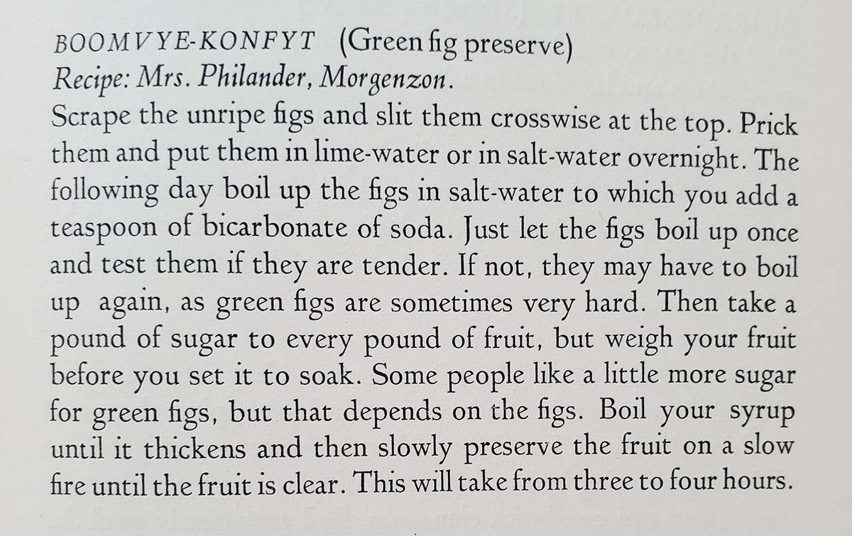 Green Fig Preserve Recipe A Taste of South Africa Gardenista