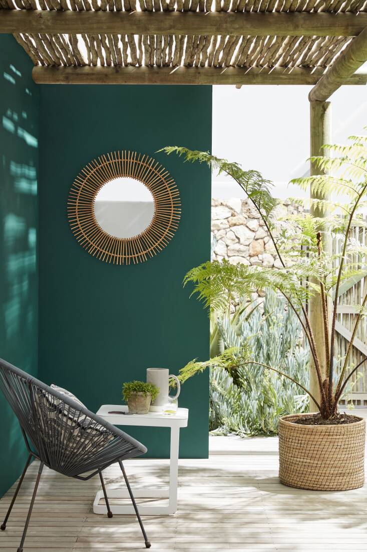 Its Intelligent Masonry Paint is designed to last up to \15 years. Pictured is Mid Azure Greene.
