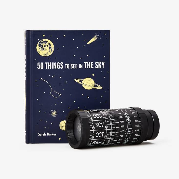 The Stargazing Kit includes a stellarscope to help you identify stars and a book to teach you about sun dogs, lunar halos, solar eclipses and other celestial phenomena; \$68 at Bespoke Post.