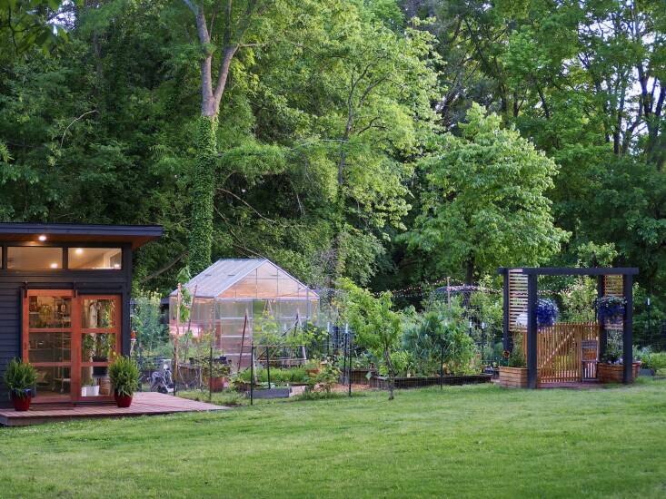 Ashlie is taking all the lessons she learned from her first garden (above) and bringing them to her new property where she and her husband Tyler are starting over with a new garden. Tyler built the &#8\2\20;she shed&#8\2\2\1; for her, at left, for Ashlie.