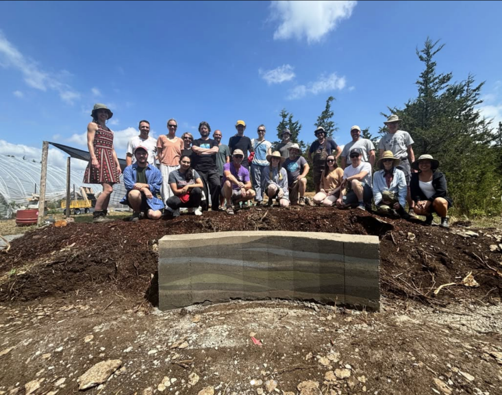 “We value the symbiotic relationship native plants bring to the soil, fauna, and people,” says Dropseed cofounder Austin-Macmillan. They offer workshops and events at the nursery, including a workshop with Graham Cavalier to build a rammed earth retaining wall using a blend of centuries-old techniques and modern binders.