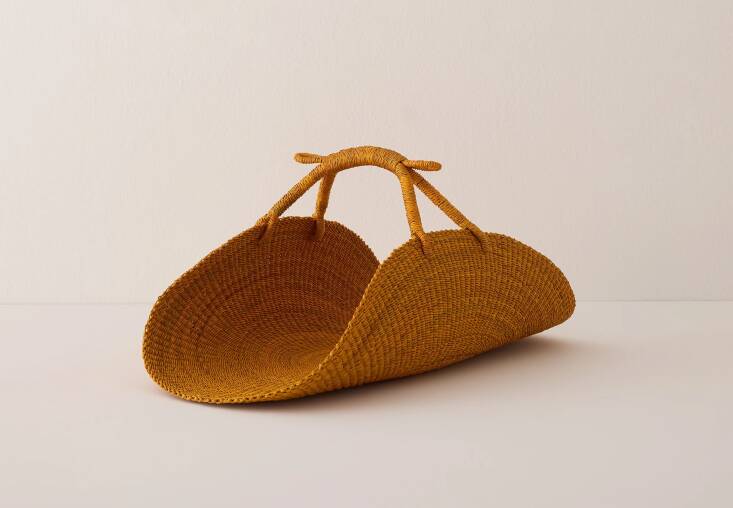 For your cool-weather harvesting needs: a basket in a hue that nods to goldenrod season. Shop now.
