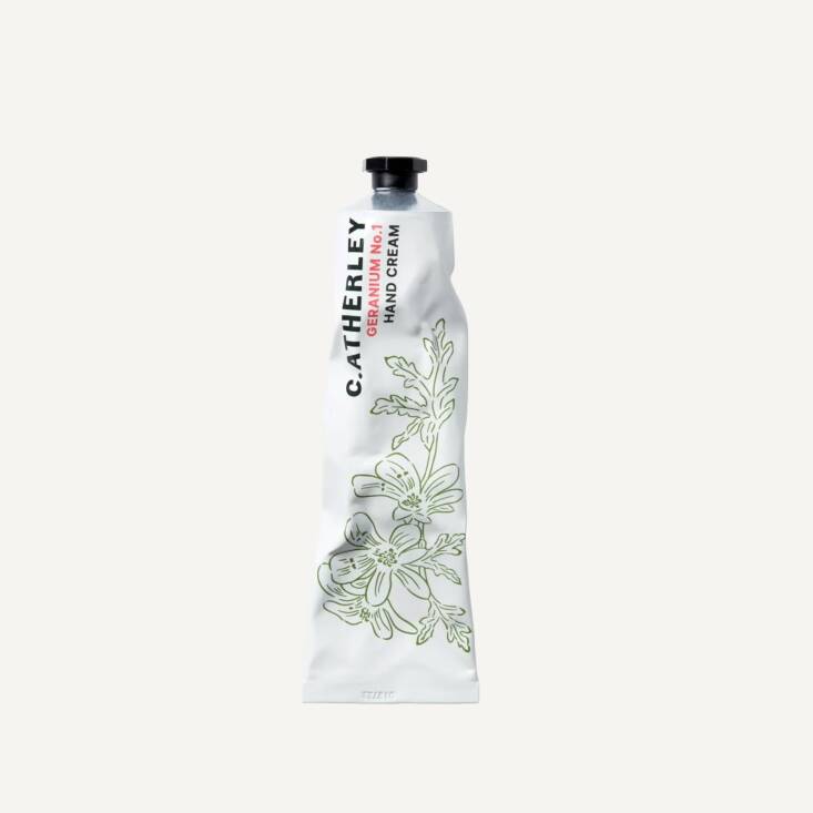 Atherley Geranium No. \1 Hand Cream has a beguiling geranium scent and rich feel that gardeners will love; \$34 at Plain Goods.