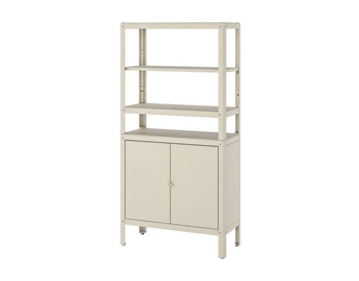 No space for a garden shed? Get outdoor storage via the Kolbjörn collection of good-looking powder-coated galvanized steel shelves and cabinets. Shop now.