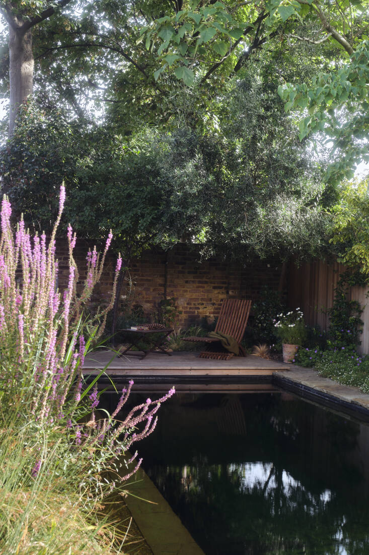 Gartenart constructed the pool with reinforced concrete, the decking with Douglas fir. \2\20;It is highly durable, performs exceptionally well in contact with water, and does not require chemical treatment, making it a sustainable and long-lasting material choice,\2\2\1; Melina says of the latter. \2\20;The deck was designed to integrate seamlessly with the pool and planting, creating a sequence of spaces that encourage both relaxation and a close connection with the water.\2\2\1;